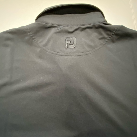 FootJoy Short Sleeve Golf Performance Polo Shirt Black Out Men’s Size Large - Picture 7 of 10